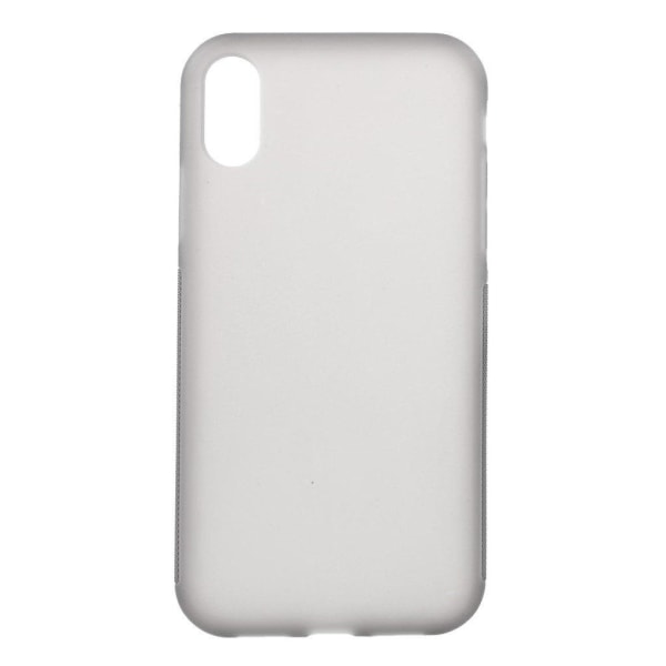iPhone 9 Plus Liukuestoinen Joustava Silikooni Muovinen Takasuoj Silver grey