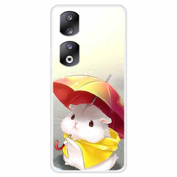 Imagine Honor 90 Pro cover - Umbrella Squirrel Silver grey