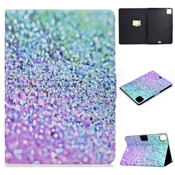 iPad Pro 11 (2021) / Air (2020) vakkert mønstret flip-etui i skinn - Glitrende Element Multicolor