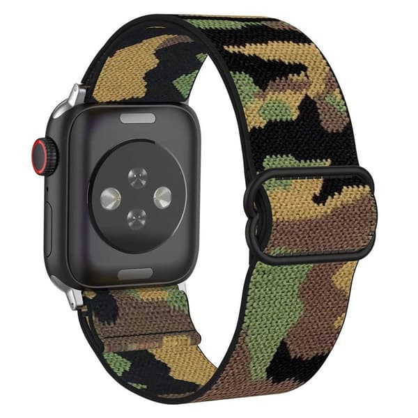 Apple Watch 40mm elastinen kellonhihna - Naamiointi Multicolor