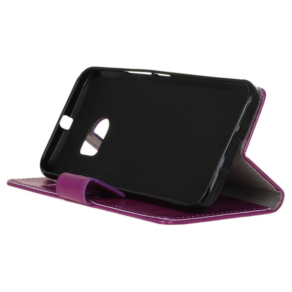 Amdrup HTC 10 Nahkakotelo Läpällä ja Mangaani Metalli Levyllä - Pink