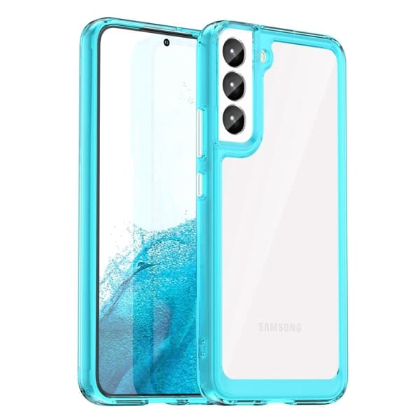 Samsung Galaxy S23 Plus smart telefonskal i akryl - Transparent Blå Blå
