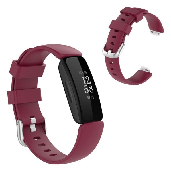 Fitbit Inspire 2 simple watch band - Wine Red / Size: L Röd