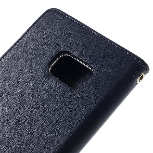 Mercury Goospery læder-etui med kortholder til Samsung Galaxy Note7 - Mørkeblå Blue