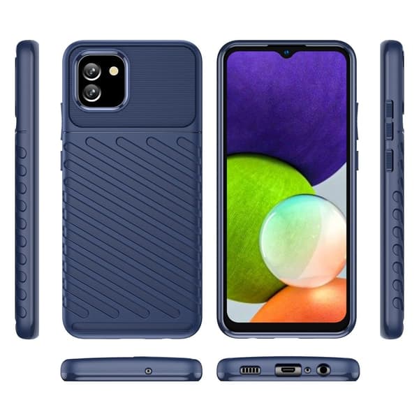 Thunder Samsung Galaxy A03 Etui - Blå Blue