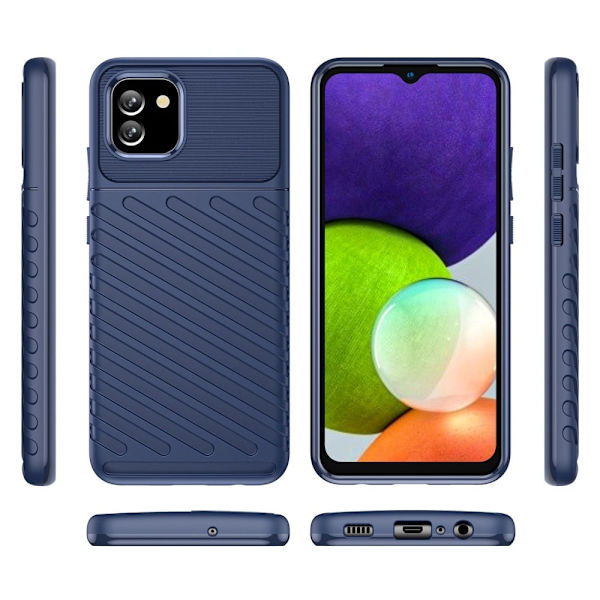 Thunder Samsung Galaxy A03 Suojakotelo - Sininen Blue
