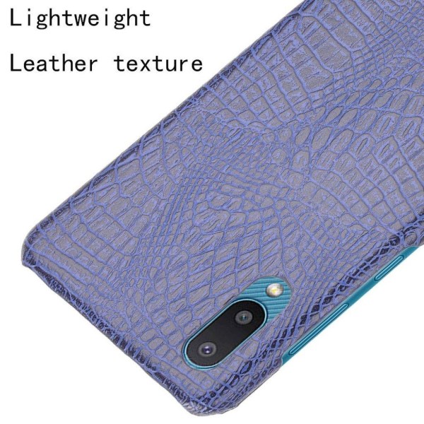 Croco Etui Samsung Galaxy A02 - Blå Blue