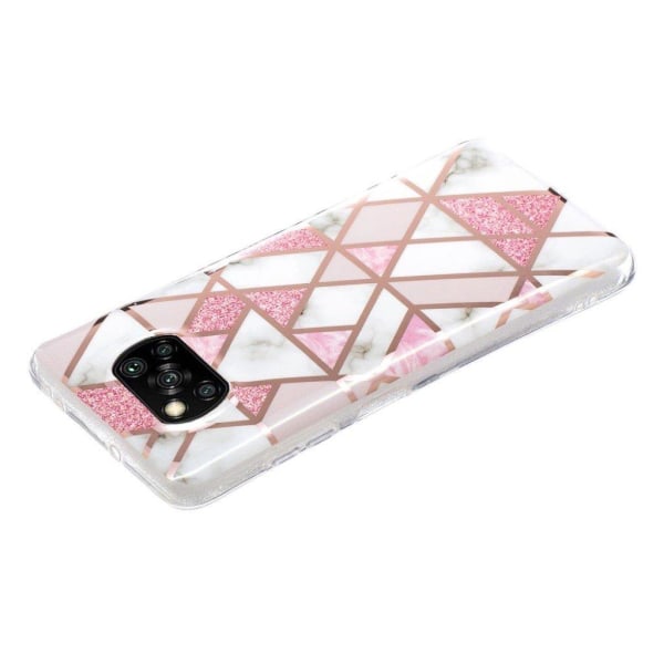 Marble Xiaomi Poco X3 / X3 Nfc Suojakotelo - Valkoinen / Pinkki Multicolor