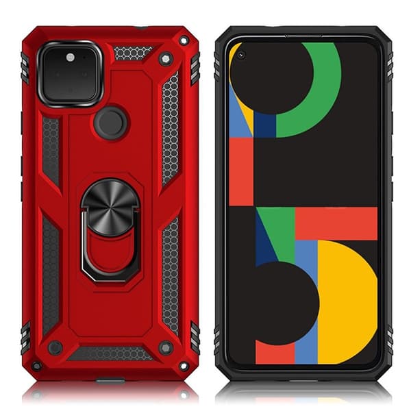Bofink Combat Google Pixel 5 XL skal - Röd Röd