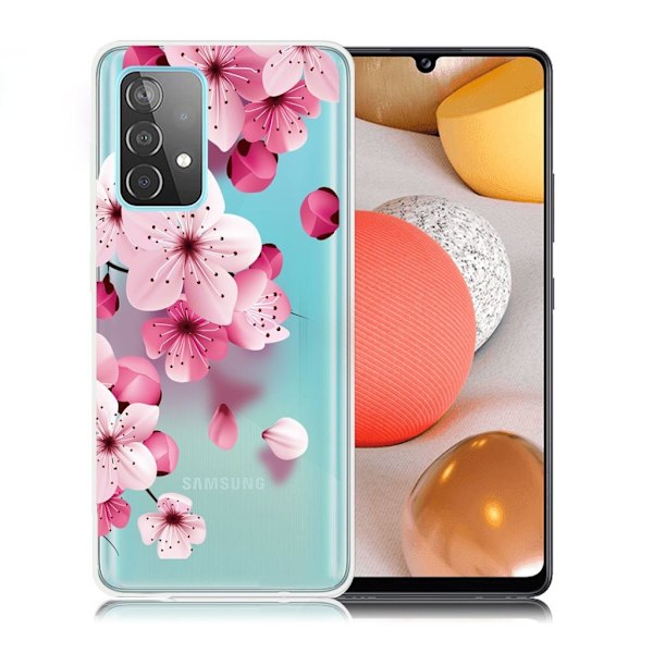 Deco Samsung Galaxy A52 5G kotelot - Punaiset Kukat Red