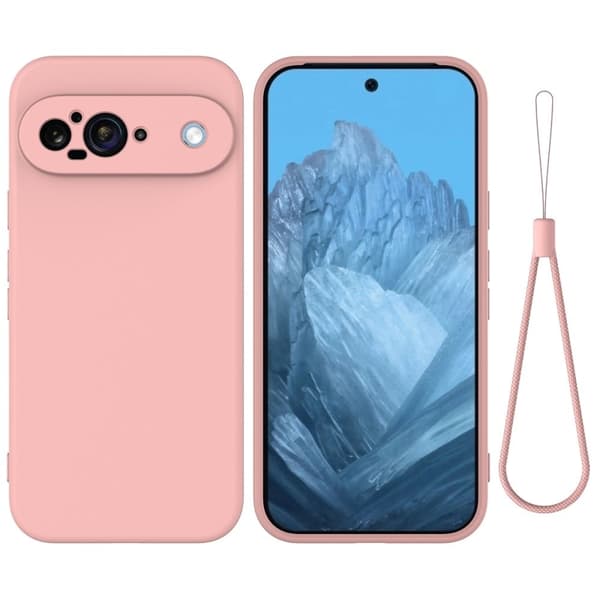 Matta nestesilikoninen kuori Google Pixel 9 - Pinkki Pink