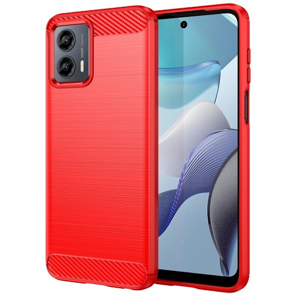 Carbon Flex Fodral Motorola Moto G (2023) - Röd Röd