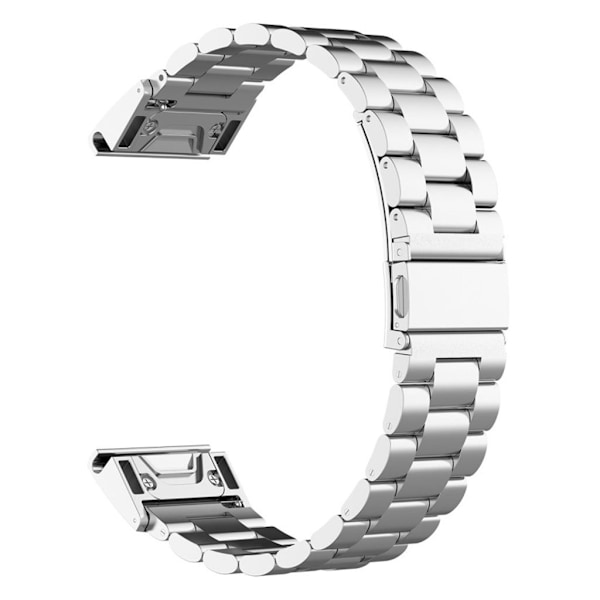 20 mm urrem i rustfrit stål til Garmin Fenix-ur Silver grey