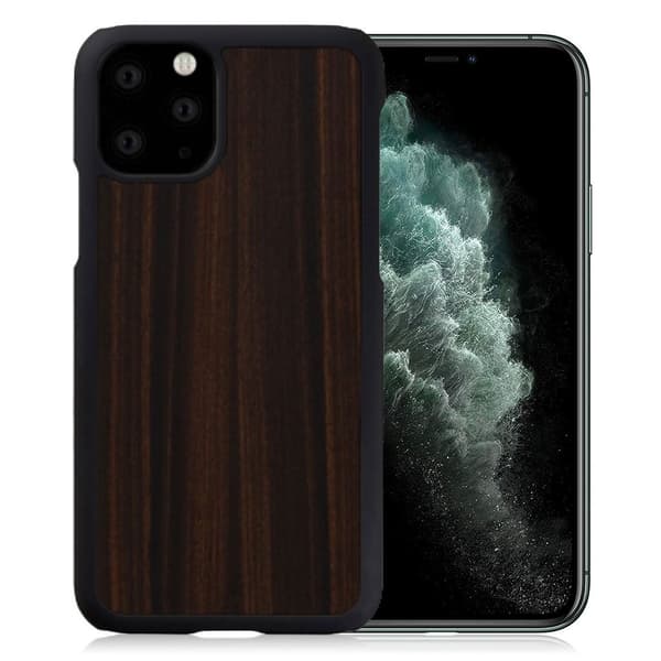 Man&Wood premium etui til iPhone 11 Pro Max - Ibenholt Brown