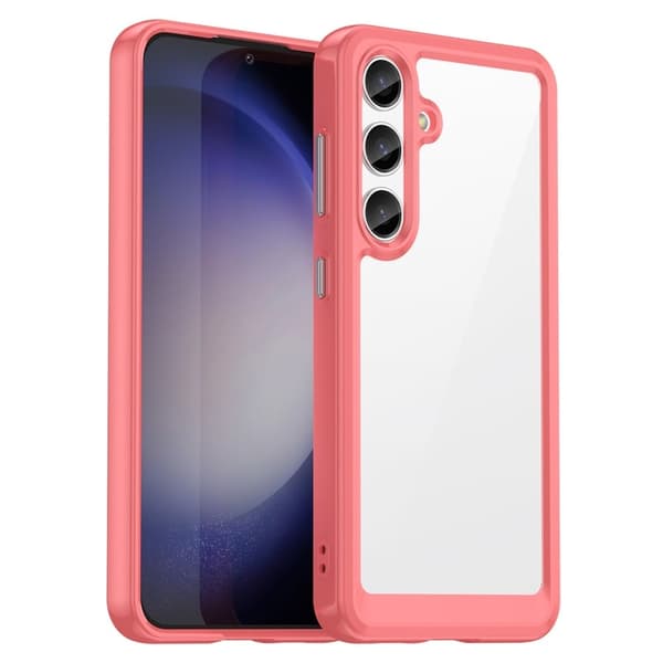Samsung Galaxy S24 Plus smart akryl cover - Rød Red