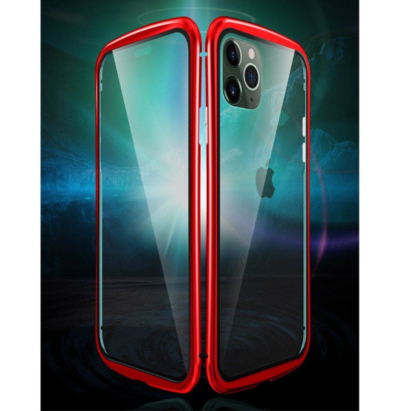 Luphie Wasp iPhone 11 Pro Alu-stötfångare + glas - Röd Röd