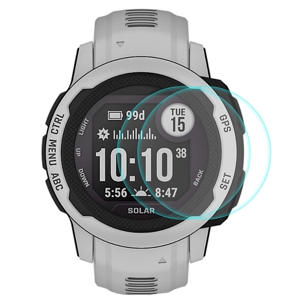2Pcs HAT PRINCE Garmin Instinct 2 0,2 mm skærmbeskytter af hærdet glas Transparent
