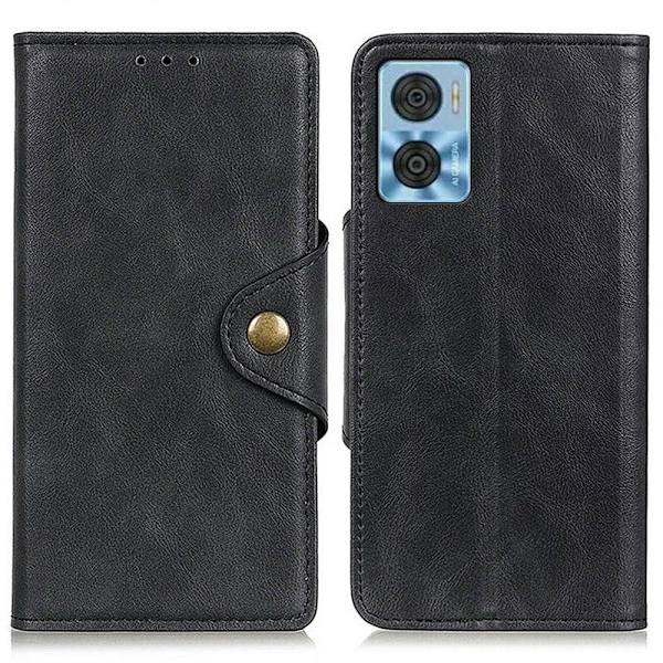 Alpha Motorola Moto E22i / E22 Flip Etui - Sort Black
