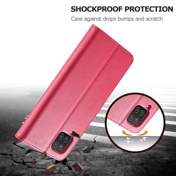 LC.IMEEKE Samsung Galaxy M33 5G flip case - Punainen Red