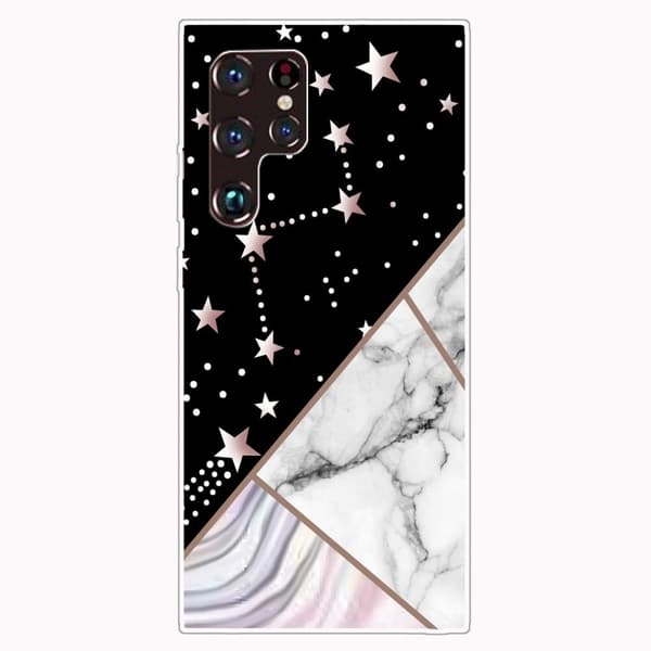 Marble Samsung Galaxy S22 Ultra Suojakotelo - Constellation Marble Tile Multicolor