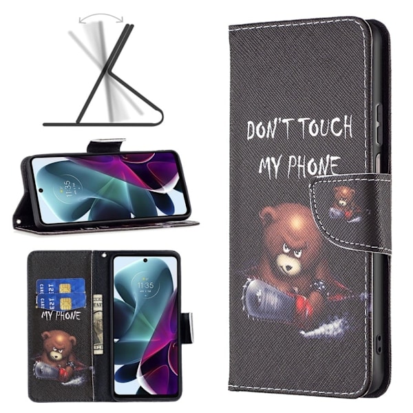 Wonderland Motorola Moto G200 5G / Motorola Edge S30 fodral -Svart Svart