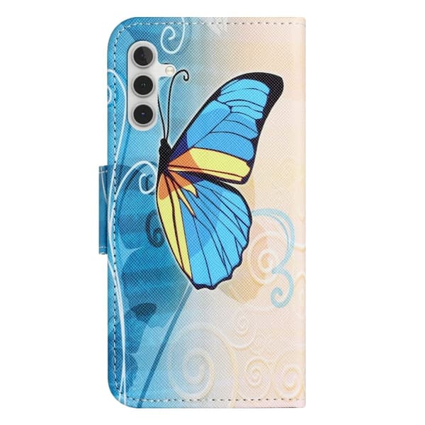 Wonderland Samsung Galaxy S24 FE flip-etui - Sommerfugl Blue