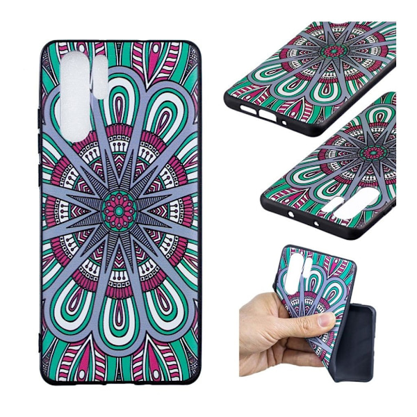 Huawei P30 Pro ophøjet mønster etui - Klassisk Multicolor