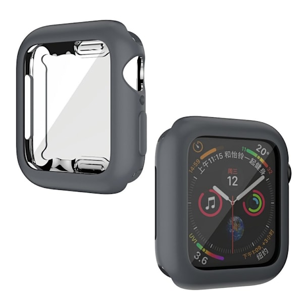 Apple Watch Series 6 / 5 44mm mjuk gloss hållbar ram - grå Silvergrå