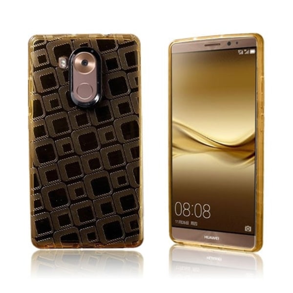 Valdemar TPU cover til Huawei Mate 8 med ternet mønster - Guld Gold