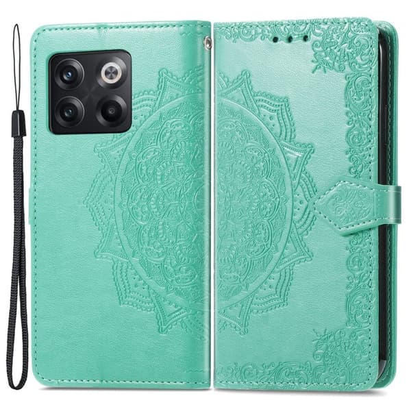 Mandala OnePlus 10T / Ace Pro Flippetui - Grønn Green