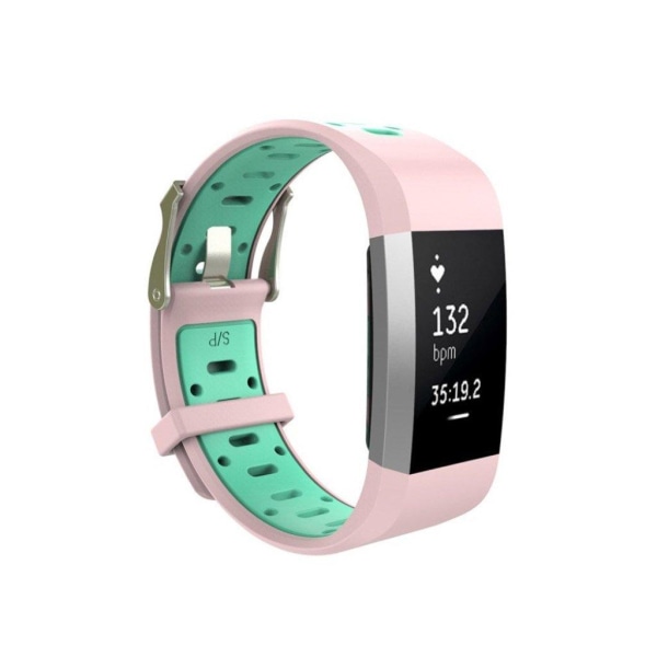 Fitbit Charge 2 klockarmband storlek: S - Rosa / Cyan Rosa