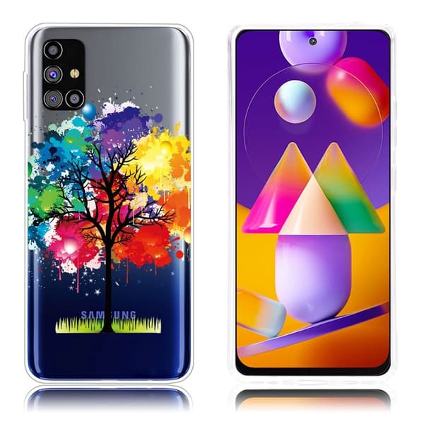 Deco Samsung Galaxy M31s kotelot - Värikäs Puu Multicolor