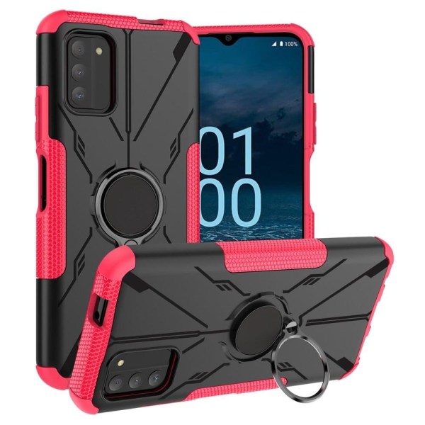 Kickstand cover with magnetic sheet for Nokia G100 - Rose Rosa