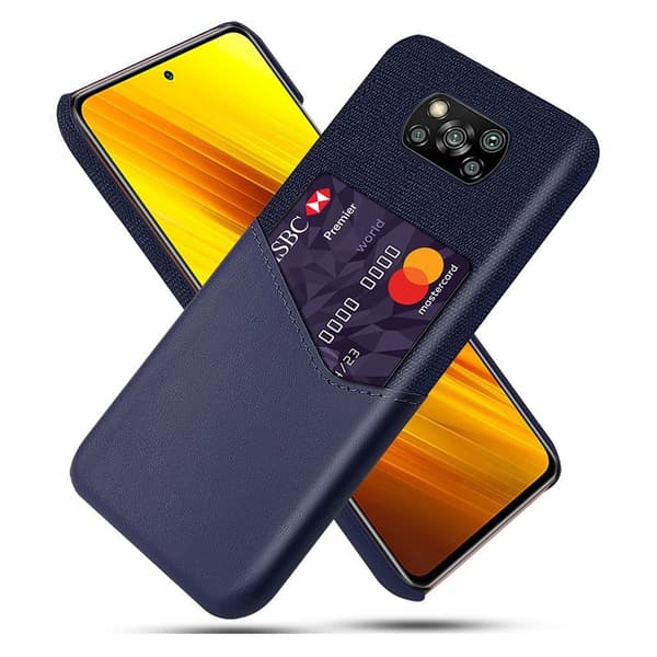 Bofink Xiaomi Poco X3 / X3 NFC-kortin suojus - Sininen Blue