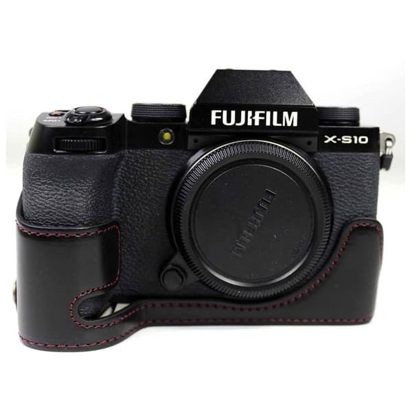 Fujifilm X-S10 skinnveske - Svart Black