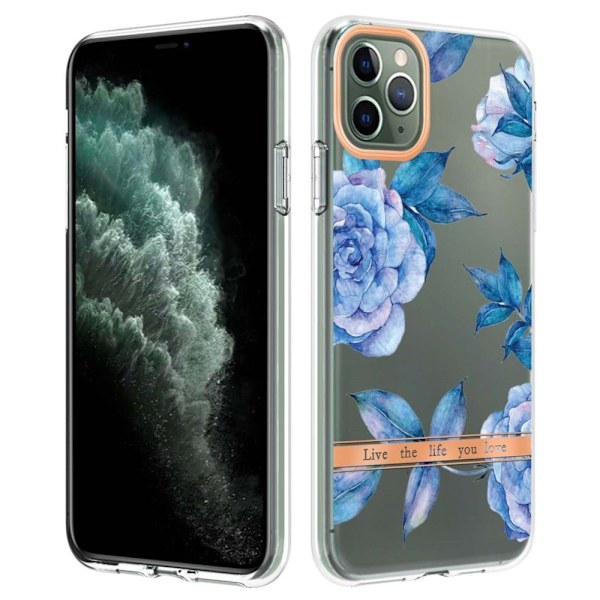 Supertunt och tåligt mjukfodral för iPhone 11 Pro Max - Blå Pion Blå