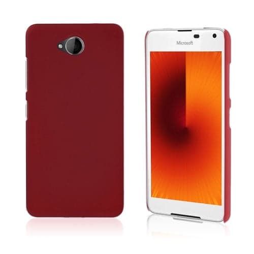 Gummi belagt hard deksel for Microsoft Lumia 650 - Rød Red