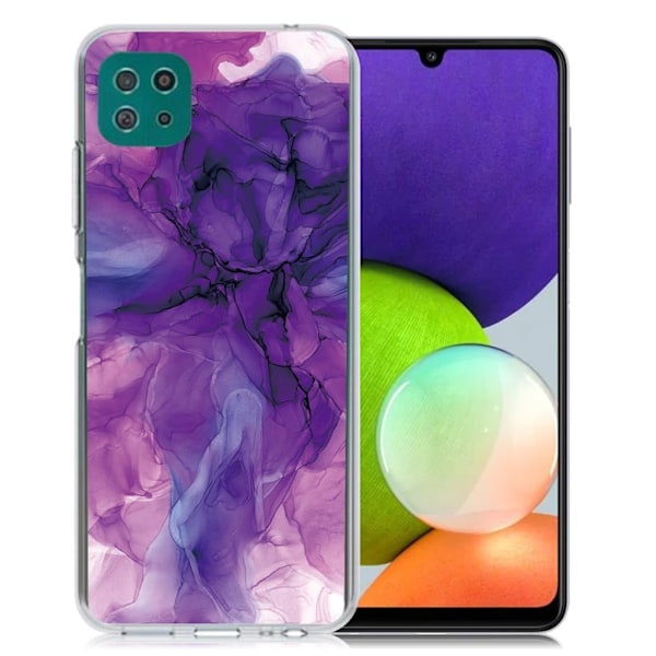 Marmormotiv Samsung Galaxy A22 5G skal - Dröm Lila Marmor Lila