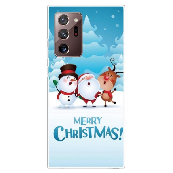 Samsung Galaxy Note 20 Ultra-etui til jul - Snemand / Elg / Jule White