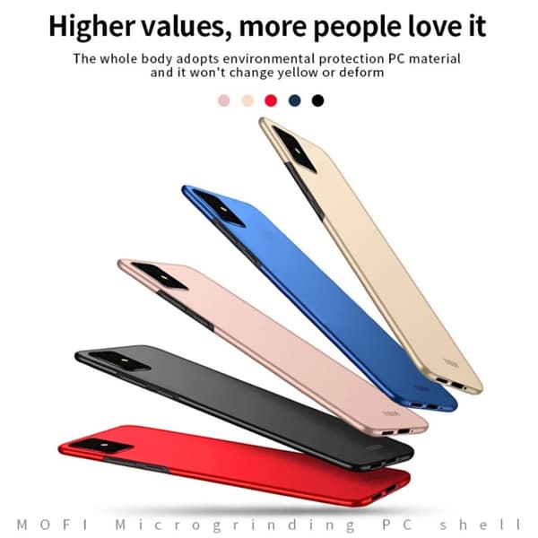 MOFI Samsung Galaxy S20 Plus slim shield kotelot - Ruusukulta Pink