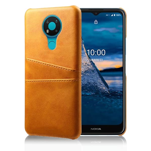 Dual Card Etui Nokia 3.4 - Oransje Orange