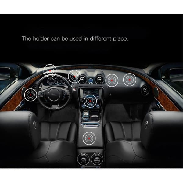 YESIDO C38 mini magnetisk bilholder Black