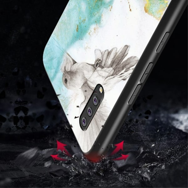 Fantasy Marble Samsung Galaxy A50 kuoret - Lentävä kyyhkynen Multicolor