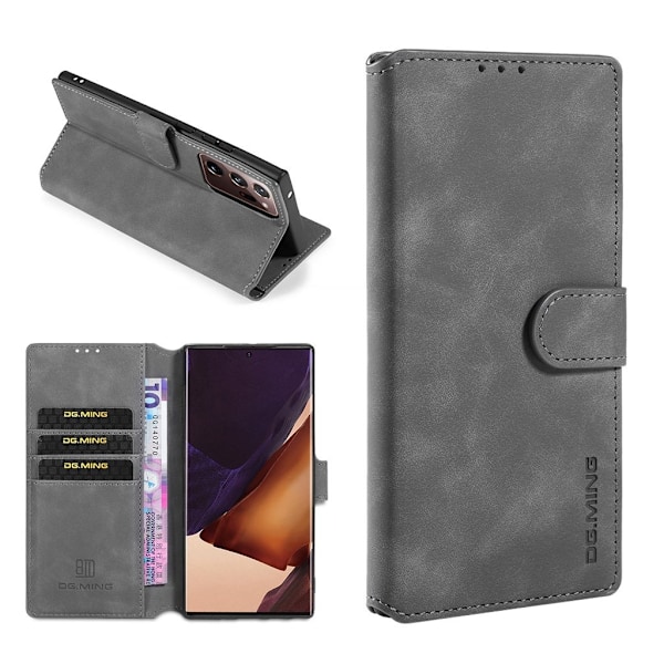 DG.MING Samsung Galaxy Note 20 Ultra retrokuoret - Harmaa Silver grey