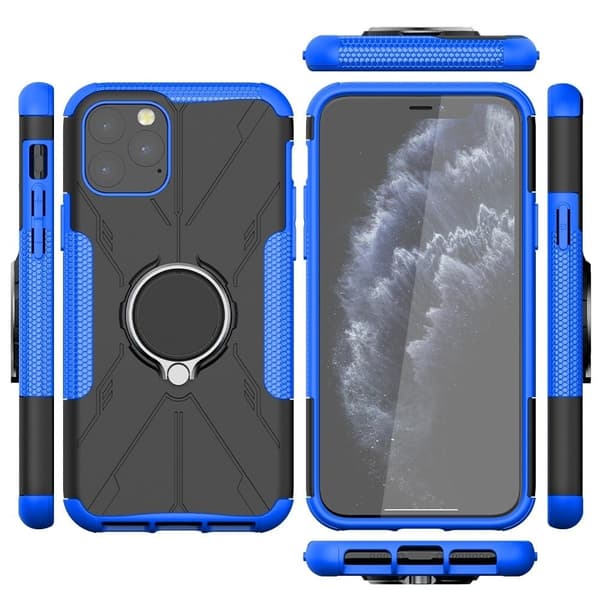 Magneettikannatin iPhone 11 Pro Max -puhelimelle - Sininen Blue