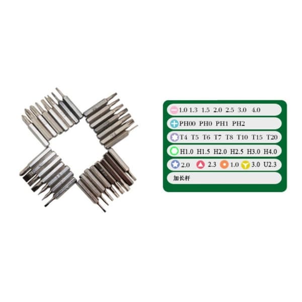 BEST BST-8901 30 i 1 verktygsbox reparera multifärg