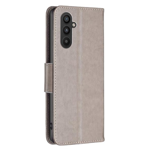 Butterfly Samsung Galaxy A25 Flippetui - Grå Silver grey