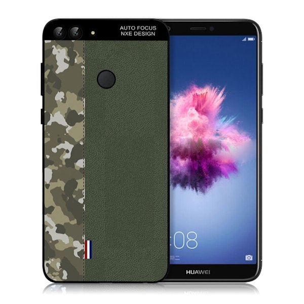 NXE Huawei P Smart kamouflage mønstret etui - Armygrøn Kamouflage / Grøn Green