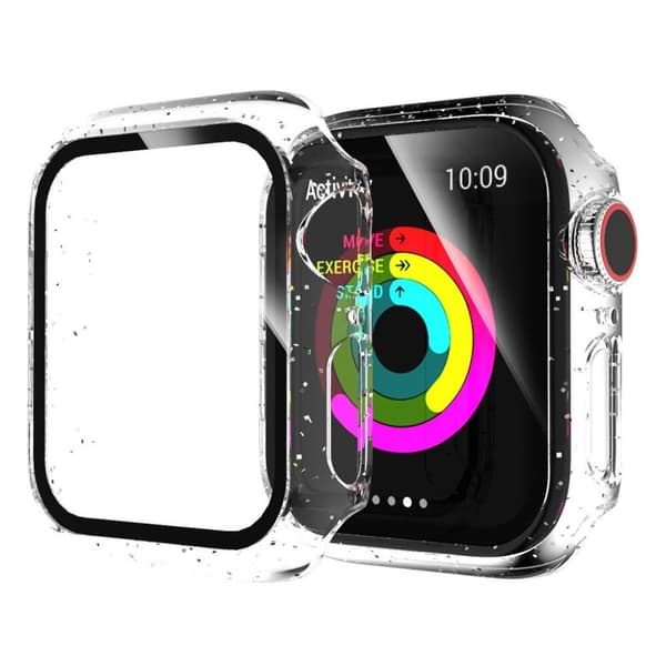 Apple Watch Series 3/2/1 38mm glitterram - Silver Silvergrå