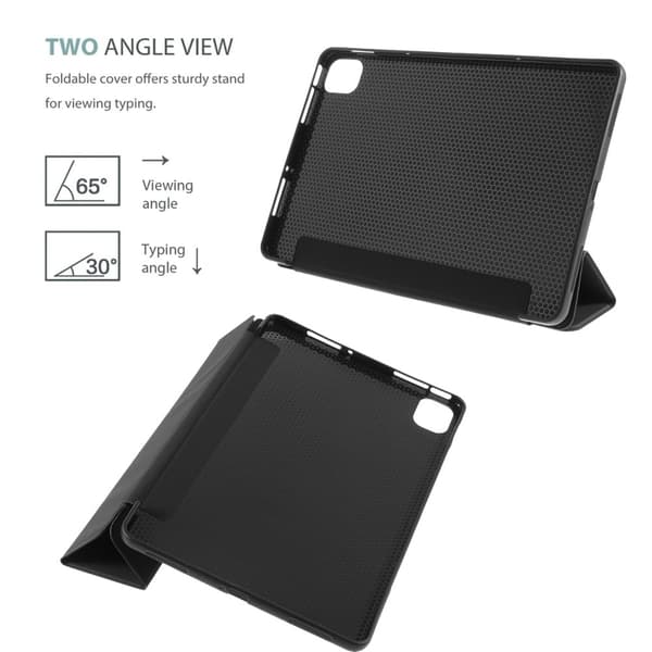 Xiaomi Pad 5 kolminkertainen flip-kotelo - Musta Black